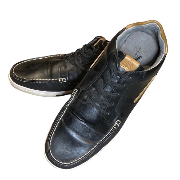 Aldo - Men’s Leather Deck Shoes - Picture 1 of 10